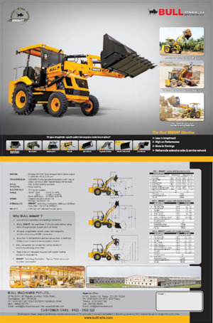 Gumikerekes homlokrakodók Bull SMART 60