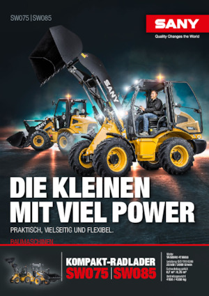 Gumikerekes homlokrakodók Sany SW085