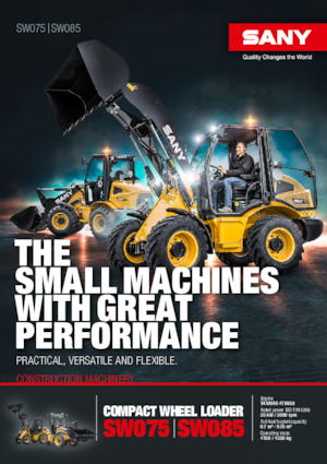 Gumikerekes homlokrakodók Sany SW085