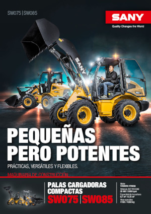 Gumikerekes homlokrakodók Sany SW085