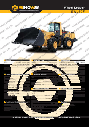 Gumikerekes homlokrakodók Sinoway SWL60F