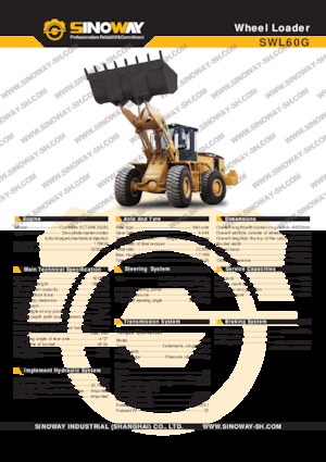 Gumikerekes homlokrakodók Sinoway SWL60G 