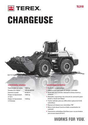 Gumikerekes homlokrakodók Terex TL 310