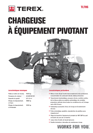 Gumikerekes homlokrakodók Terex TL 70 S