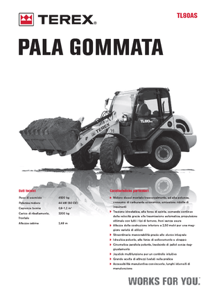 Gumikerekes homlokrakodók Terex TL 80 AS