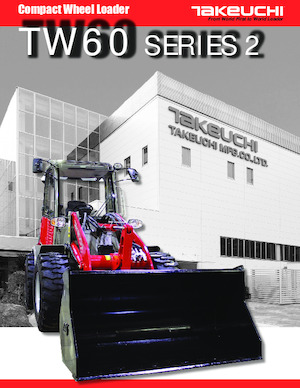 Gumikerekes homlokrakodók Takeuchi TW60