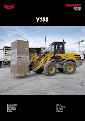 Gumikerekes homlokrakodók Yanmar V 100