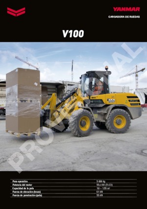 Gumikerekes homlokrakodók Yanmar V 100