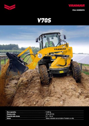 Gumikerekes homlokrakodók Yanmar V 70 S