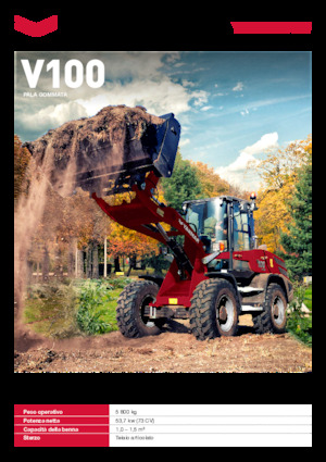 Gumikerekes homlokrakodók Yanmar V100