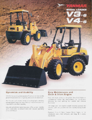 Gumikerekes homlokrakodók Yanmar V4-6