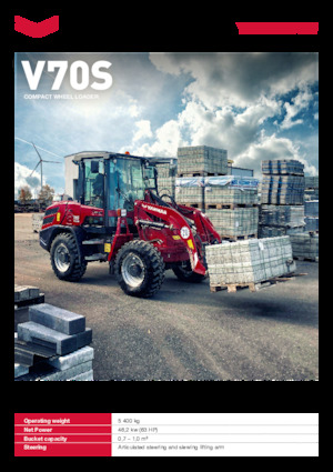 Gumikerekes homlokrakodók Yanmar V70S