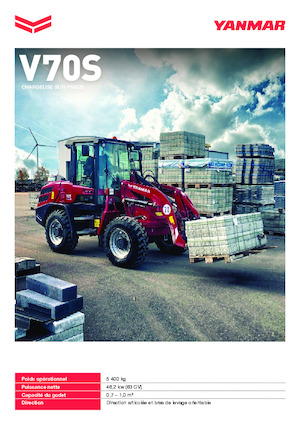 Gumikerekes homlokrakodók Yanmar V70S