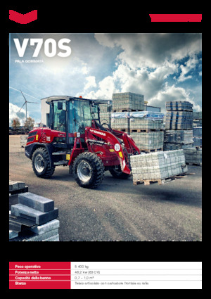Gumikerekes homlokrakodók Yanmar V70S