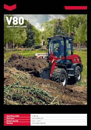 Gumikerekes homlokrakodók Yanmar V80