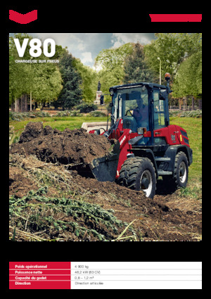 Gumikerekes homlokrakodók Yanmar V80