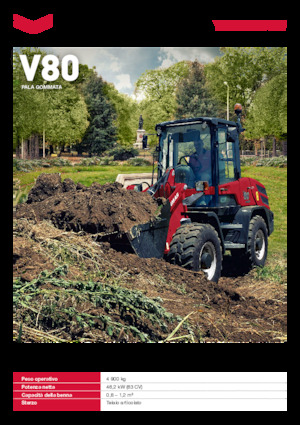 Gumikerekes homlokrakodók Yanmar V80