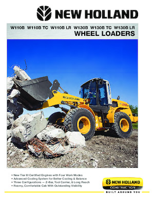 Gumikerekes homlokrakodók New Holland W110 B TC