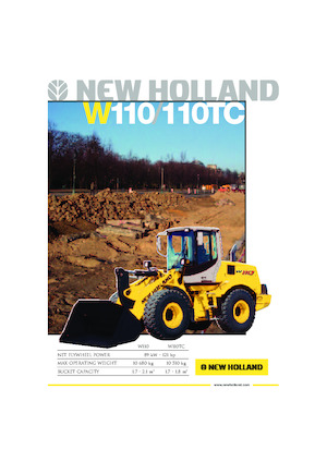Gumikerekes homlokrakodók New Holland W110TC