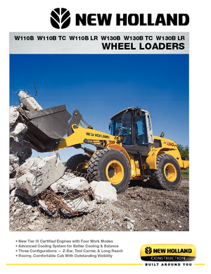 Gumikerekes homlokrakodók New Holland W130TC