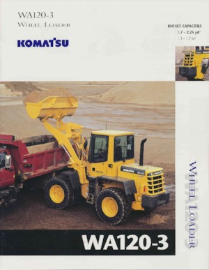 Gumikerekes homlokrakodók Komatsu W 120-3