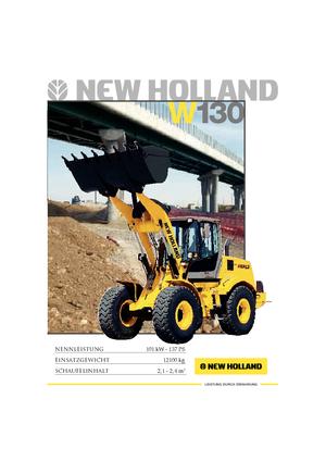 Gumikerekes homlokrakodók New Holland W 130 Evolution