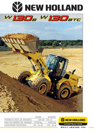 Gumikerekes homlokrakodók New Holland W130TC