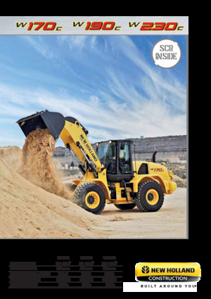 Gumikerekes homlokrakodók New Holland W230C