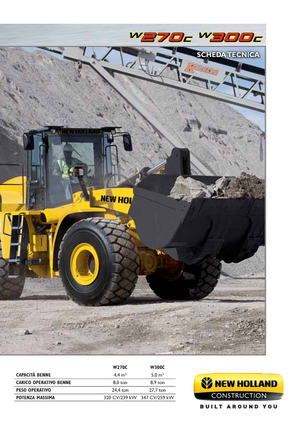 Gumikerekes homlokrakodók New Holland W300C LR