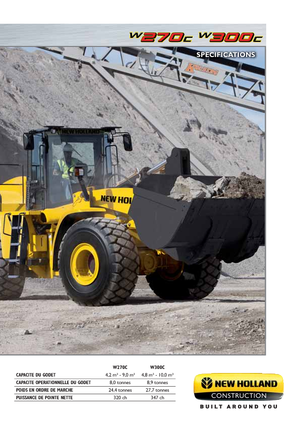 Gumikerekes homlokrakodók New Holland W300C LR