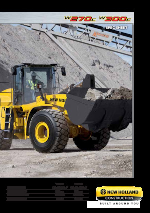 Gumikerekes homlokrakodók New Holland W300C