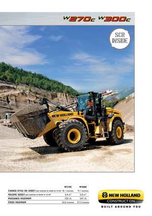 Gumikerekes homlokrakodók New Holland W300C ZB
