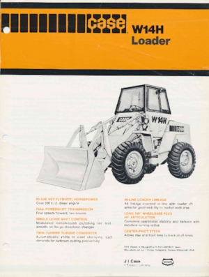 Gumikerekes homlokrakodók Case W14H