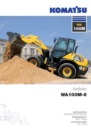 Gumikerekes homlokrakodók Komatsu WA100M-6