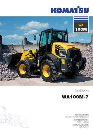 Gumikerekes homlokrakodók Komatsu WA100M-7