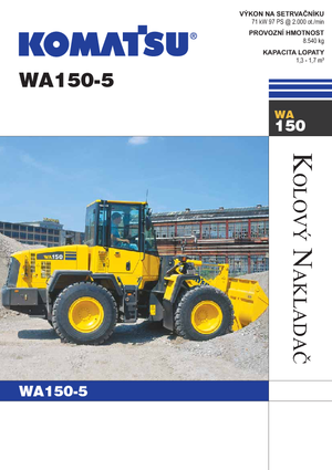 Gumikerekes homlokrakodók Komatsu WA150-5