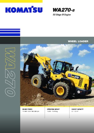 Gumikerekes homlokrakodók Komatsu WA270-8E0