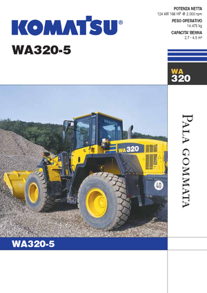 Gumikerekes homlokrakodók Komatsu WA320-5