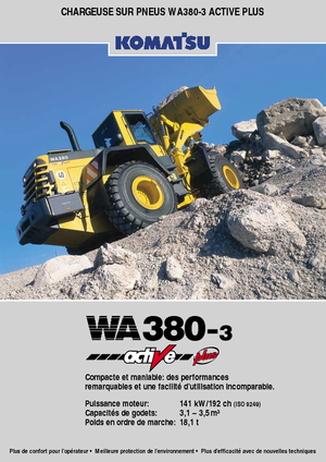 Gumikerekes homlokrakodók Komatsu WA380-3 active Plus