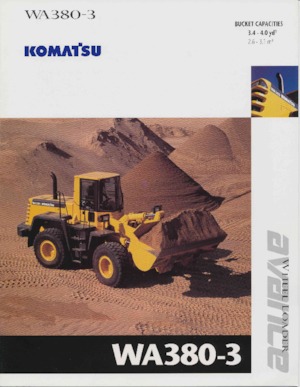 Gumikerekes homlokrakodók Komatsu WA 380-3