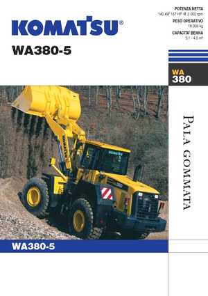 Gumikerekes homlokrakodók Komatsu WA380-5