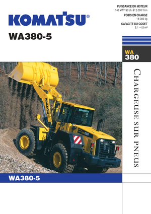 Gumikerekes homlokrakodók Komatsu WA380-5