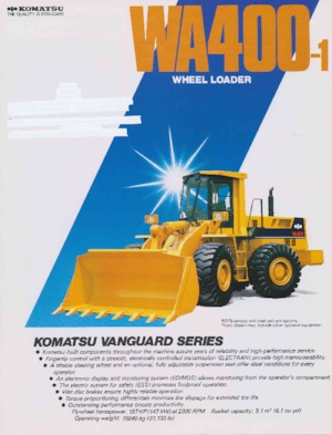Gumikerekes homlokrakodók Komatsu WA 400-1