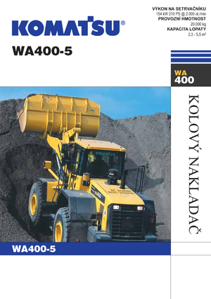 Gumikerekes homlokrakodók Komatsu WA400-5