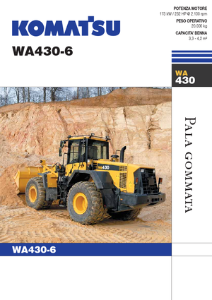 Gumikerekes homlokrakodók Komatsu WA430-6E0