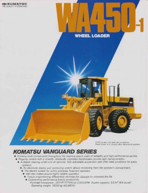 Gumikerekes homlokrakodók Komatsu WA 450-1
