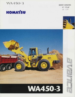 Gumikerekes homlokrakodók Komatsu WA 450-3