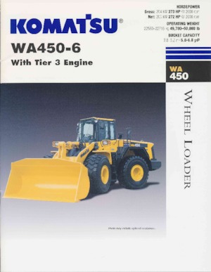 Gumikerekes homlokrakodók Komatsu WA 450-6