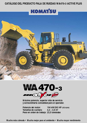 Gumikerekes homlokrakodók Komatsu WA470-3 active Plus