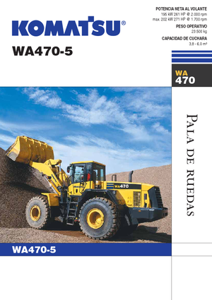 Gumikerekes homlokrakodók Komatsu WA470-5